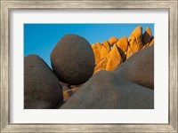 Framed California Joshua Tree National Park Jumbo Rocks At Sunset