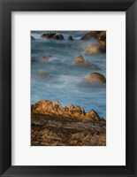 Framed Rocky Crags Of Montana De Oro State Park