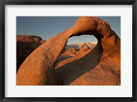 Framed Mobius Arch With Mt Whitney And The Sierra Nevada Range