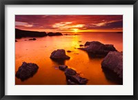 Framed Sunset At Soberanes Point