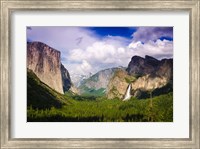 Framed Panoramic View Of Yosemite Valley