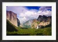 Framed Panoramic View Of Yosemite Valley