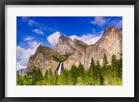 Framed Bridalveil Fall And The Leaning Tower