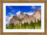 Framed Bridalveil Fall And The Leaning Tower