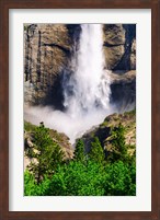 Framed Detail Of Upper Yosemite Falls