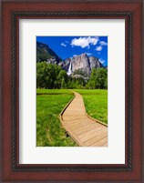 Framed Boardwalk Headed To Yosemite Falls