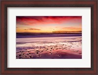 Framed Sunset Over Ventura Pier From San Buenaventura State Beach