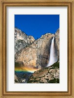 Framed Moonbow And Starry Sky Over Yosemite Falls, California