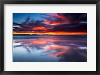 Framed Sunset Over The Channel Islands From Ventura State Beach