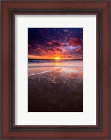 Framed Warm Sunset From Ventura State Beach