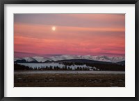 Framed Full Moon And Alpenglow Above Mosquito Range