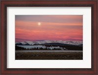 Framed Full Moon And Alpenglow Above Mosquito Range