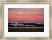 Framed Full Moon And Alpenglow Above Mosquito Range