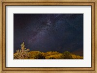 Framed Milky Way Above Mountains, Colorado