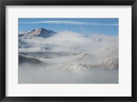 Framed Colorado Clouds Below Pikes Peak