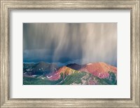 Framed Storm Moving Over Mountains Near Crested Butte, Colorado