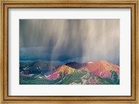 Framed Storm Moving Over Mountains Near Crested Butte, Colorado