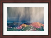 Framed Storm Moving Over Mountains Near Crested Butte, Colorado