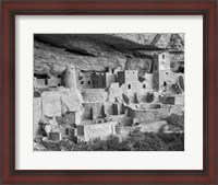 Framed Cliff Palace, Mesa Verde, Colorado (BW)