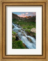 Framed Rocky Mountain Sunset In The American Basin