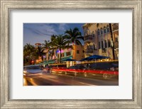 Framed Ocean Drive In South Beach, Florida