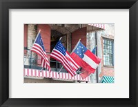 Framed River Street Flags, Savannah, Georgia