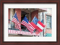 Framed River Street Flags, Savannah, Georgia