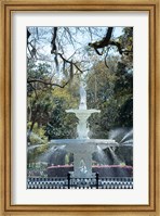 Framed Fountain In Forsyth Park, Savannah, Georgia