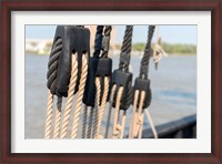 Framed Savannah Sailboat Ropes