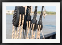 Framed Savannah Sailboat Ropes