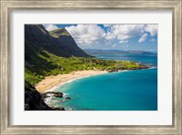 Framed Makapuu Beach, East Oahu, Hawaii