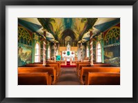 Framed Interior Of St Benedict's Painted Church, Hawaii