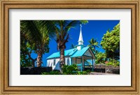 Framed St Peter's Catholic Church, Kailua-Kona, Hawaii
