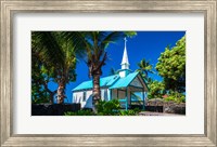Framed St Peter's Catholic Church, Kailua-Kona, Hawaii