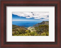 Framed Landscape View From Kalalau Lookout, Hawaii