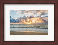 Framed Kealia Beach Sunrise, Kauai, Hawaii