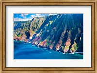 Framed Kauai Coastline, Hawaii