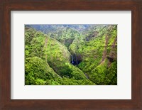 Framed Waterfalls Of Kauai, Hawaii
