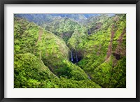 Framed Waterfalls Of Kauai, Hawaii