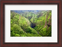 Framed Waterfalls Of Kauai, Hawaii