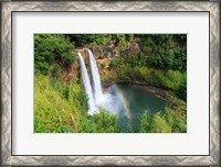 Framed Rainbow In Wailua Falls, Kauai, Hawaii