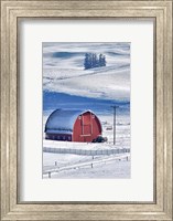 Framed Snow-Covered Barn, Idaho