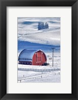 Framed Snow-Covered Barn, Idaho