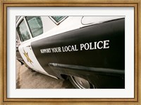 Framed 1950's Police Car