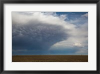 Framed Storm Cell Forms Over Prairie, Kansas