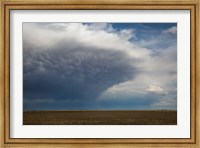 Framed Storm Cell Forms Over Prairie, Kansas