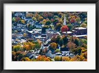 Framed Autumn In Camden Harbor, Maine
