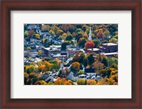 Framed Autumn In Camden Harbor, Maine