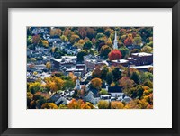 Framed Autumn In Camden Harbor, Maine