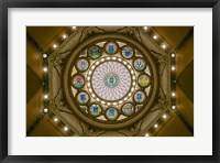 Framed Rotunda Ceiling, Massachusetts State House, Boston